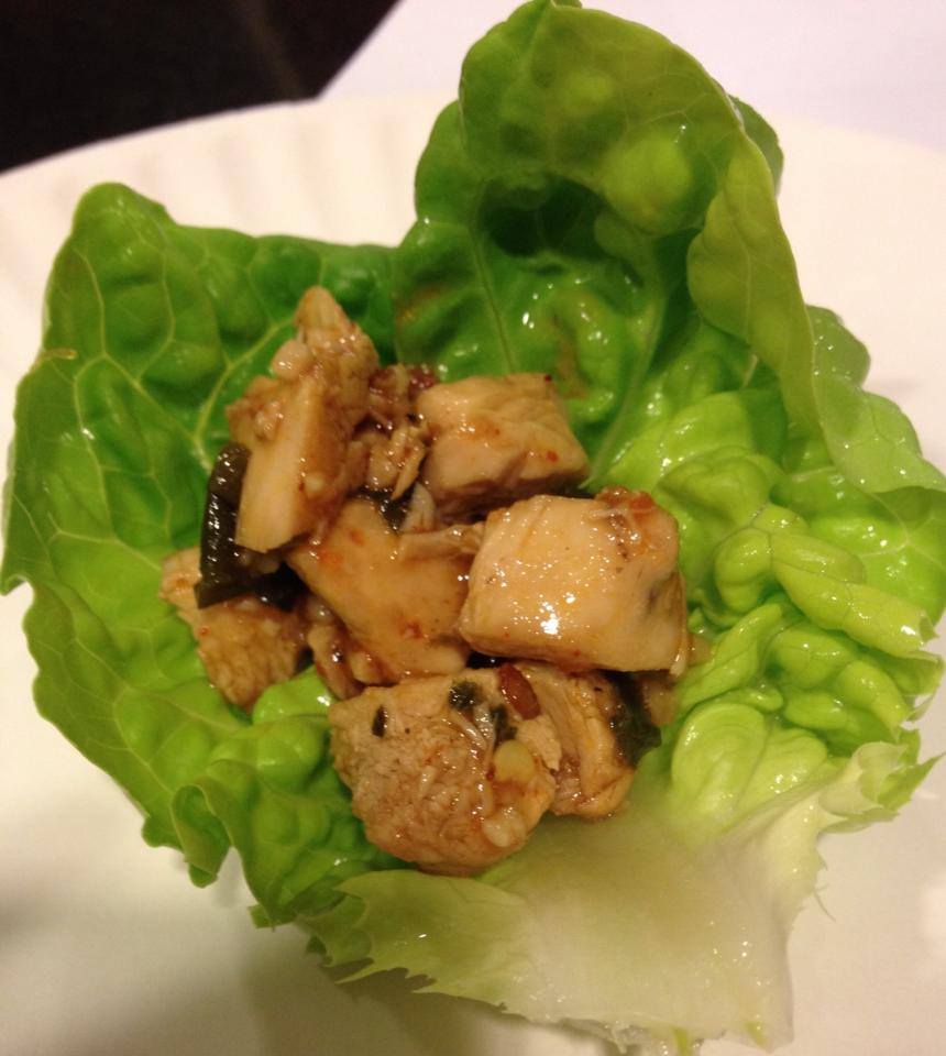 Ginger Chicken Lettuce Wraps