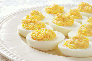 horseradish deviled eggs