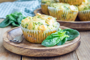 Spinach and Pesto Muffins